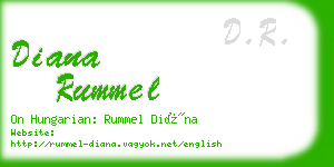 diana rummel business card